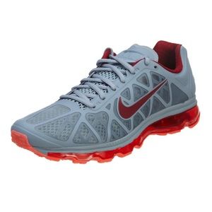 NIKE Air Max 2011 Mens Grey and Red Sneakers - US 13